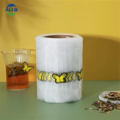 Pyramider Nylon Mesh Trekant Tepose Emballagepose Filmrulle med snor og tag